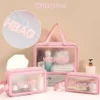 wash bag set pink