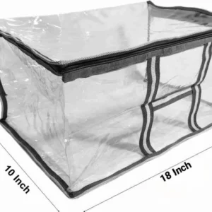Heavy Quality Transparent Storage Organiser/ Saree Box Cover.