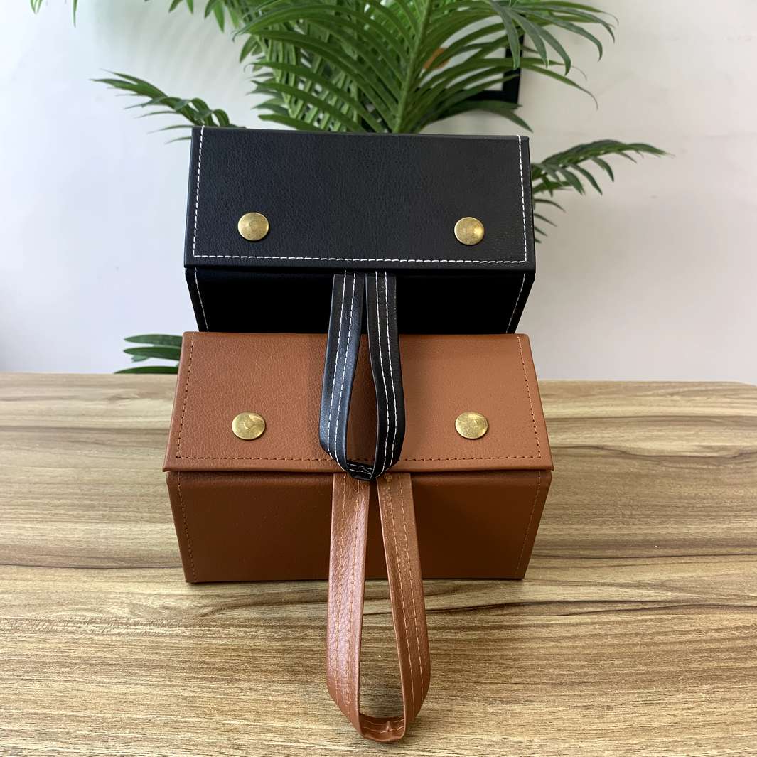 Hex sunglass case | 5 Slot sunglass organizer balck and brown - Image 4