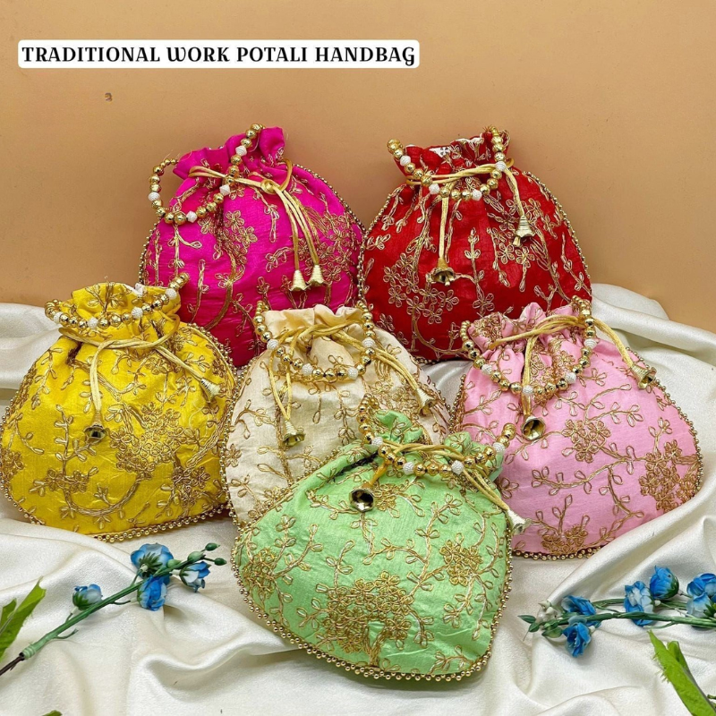 Angoori potlies ,Potli Bags,Return Gifts, Perfect for Storing Jewelry .