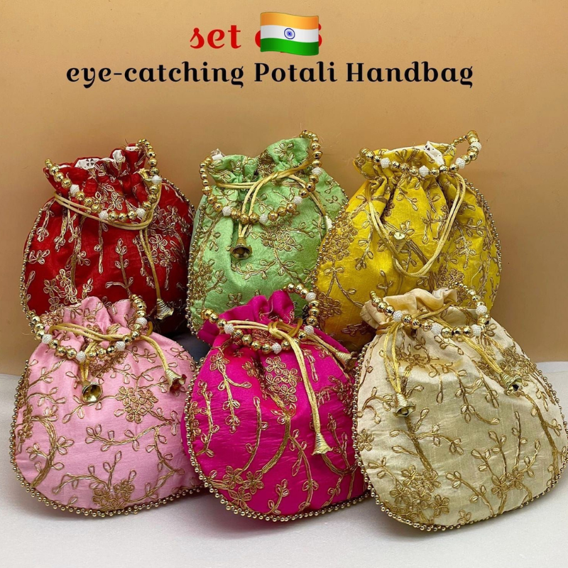 Angoori potlies ,Potli Bags,Return Gifts, Perfect for Storing Jewelry . - Image 2