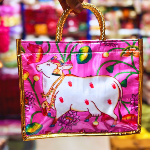 Premium Cow Design PVC Wedding Return Gift Bag.