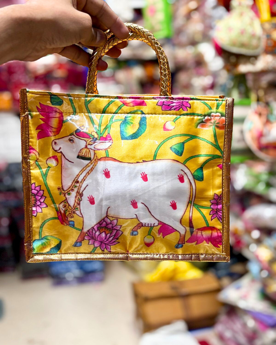 Premium Cow Design PVC Wedding Return Gift Bag. - Image 6