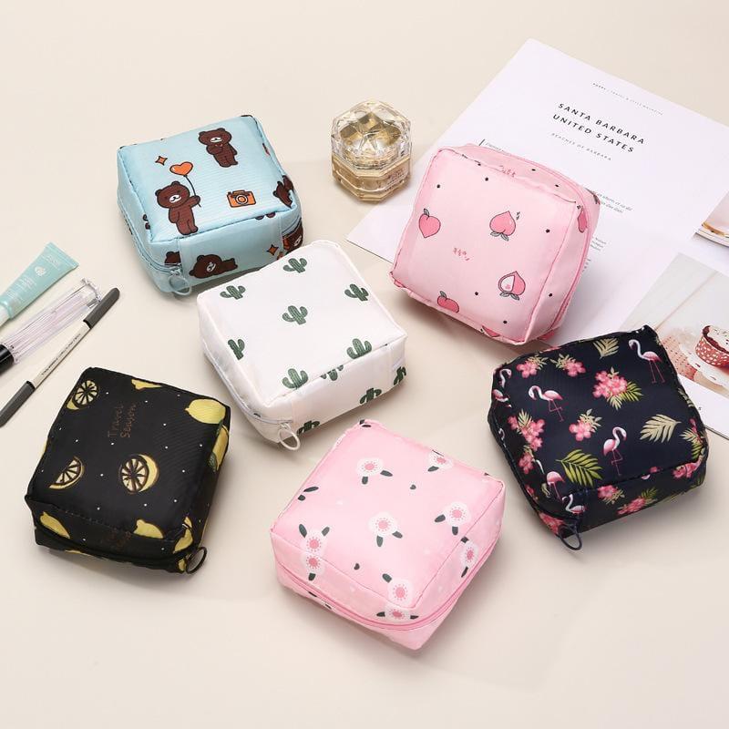 Sanitary Napkin Storage Bag, Menstrual Pad Bag With Zipper - Image 6