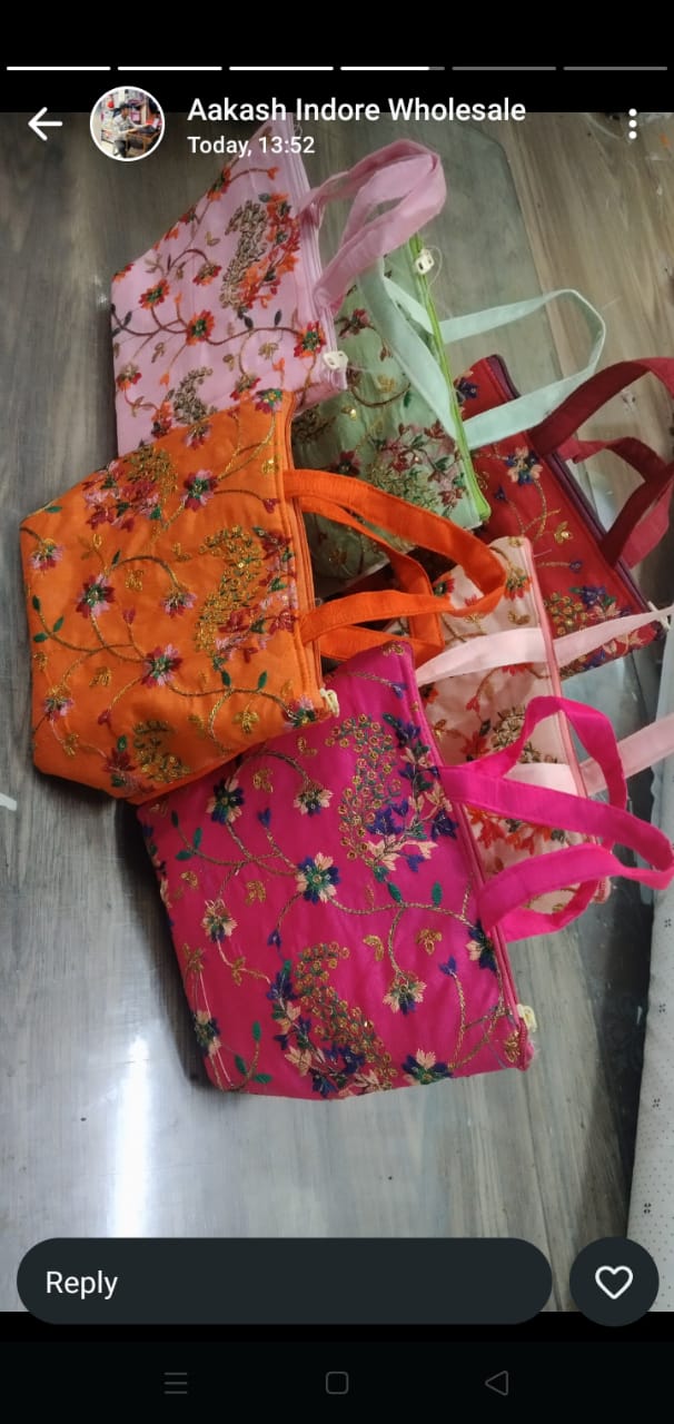 Heavy Embroidered hand bags - Image 2