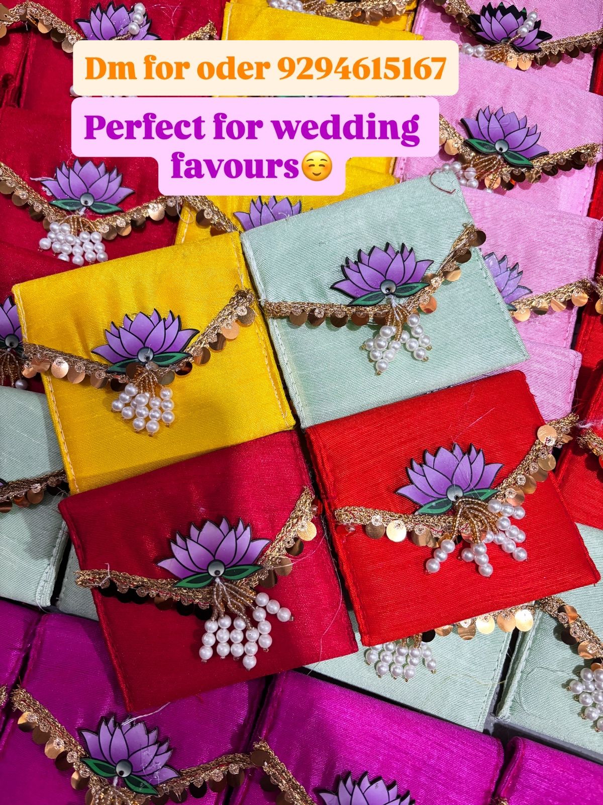 Lotus Coin Pouches – Compact 4x4 Inches