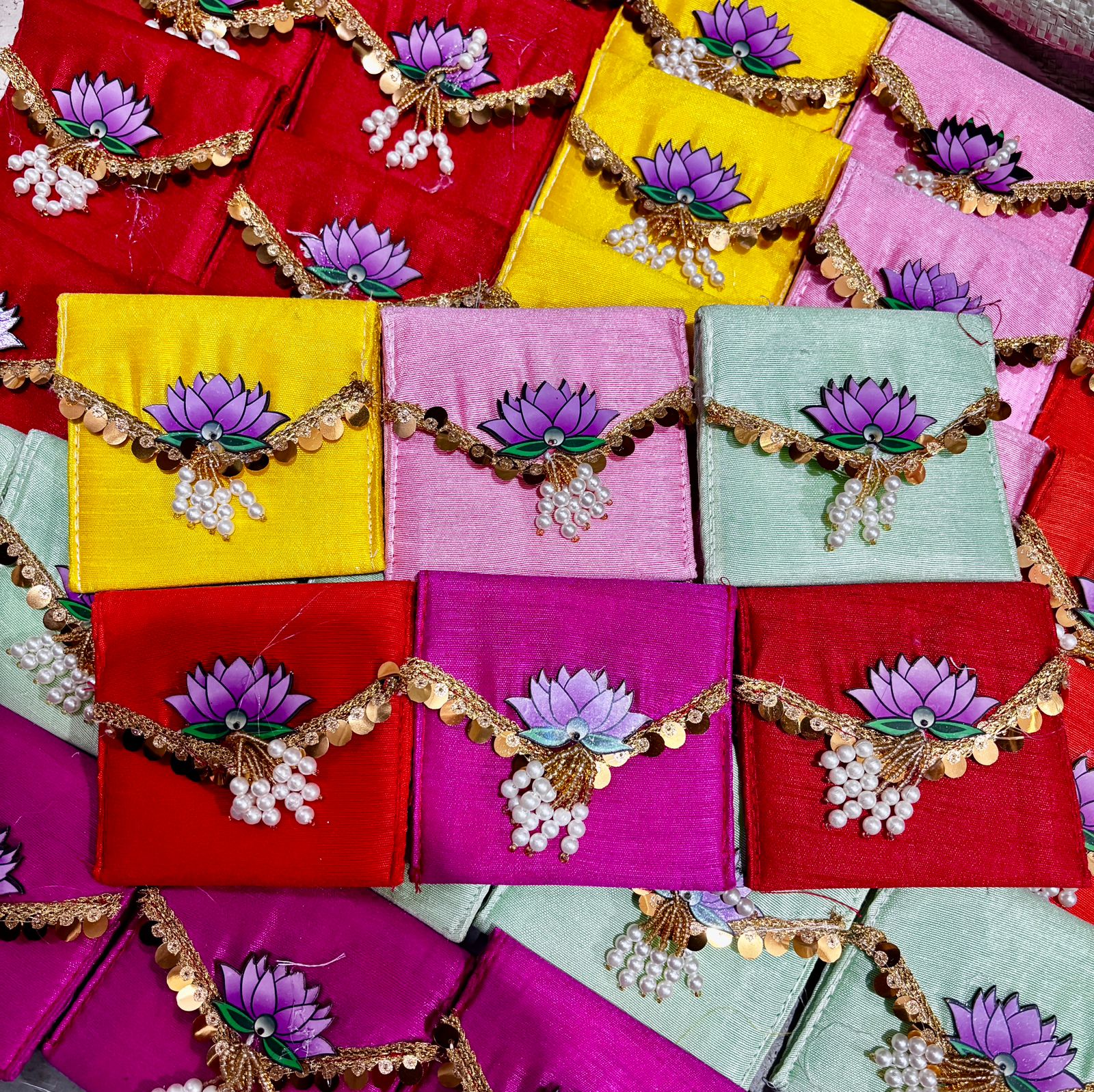 Lotus Coin Pouches – Compact 4x4 Inches - Image 5