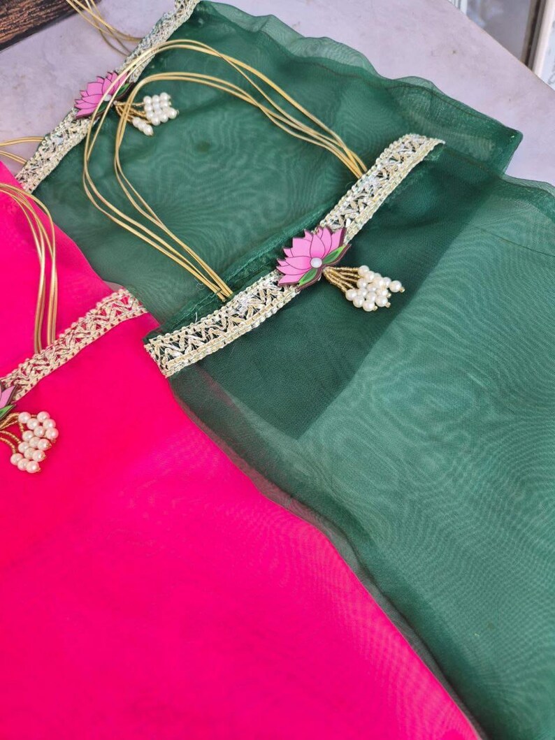 Organza lotus Gifts bag - Image 5