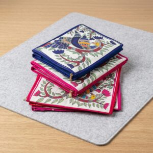 Folk Print Saree Organizer Cover