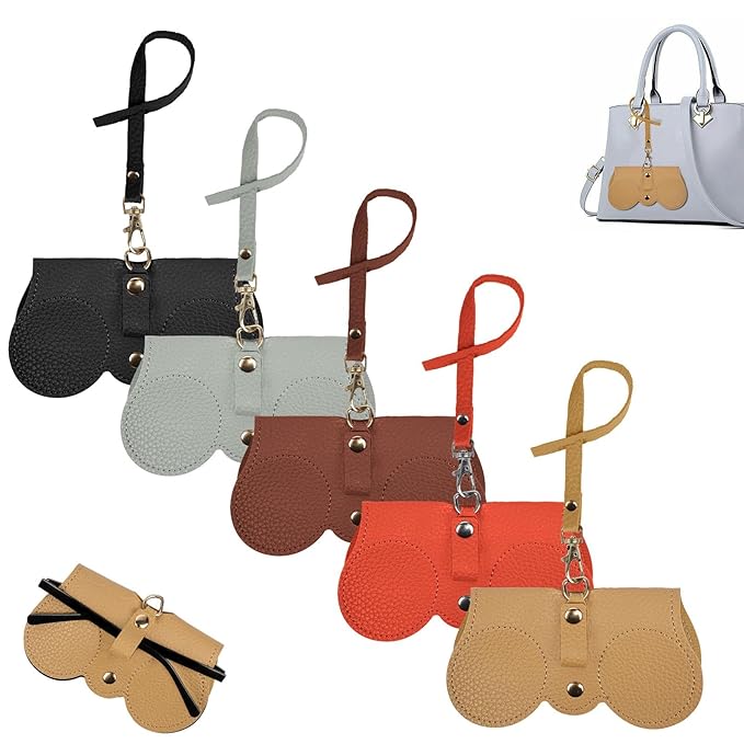 Premium PU Leather Sunglasses Case with Wrist Strap - Image 10