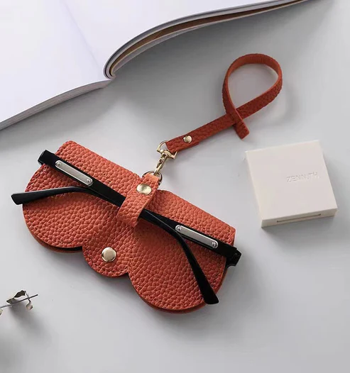 Premium PU Leather Sunglasses Case with Wrist Strap - Image 6