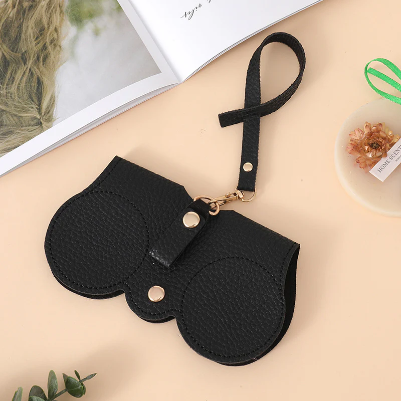 Premium PU Leather Sunglasses Case with Wrist Strap - Image 4