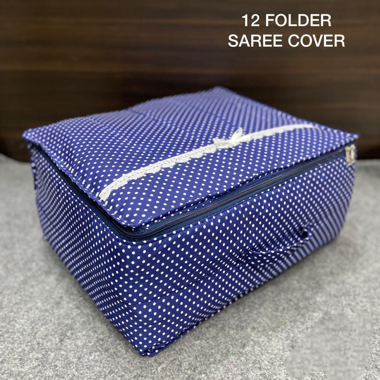 Premium 12 Folder Saree Organizer with Individual Saree Storage Compartments